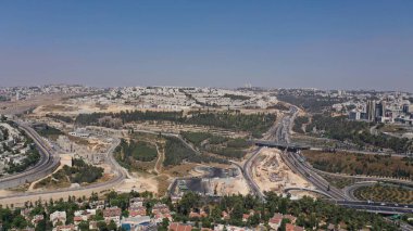 Kuzey Kudüs Ramat shlomo, Ramot Mahallesi ve Trafik, Eril Yaz, Temmuz, 2020, İHA