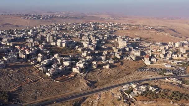 Palestine Hizma Town North Jerusalem Aerial Viewhizma Town Palestinian Authority — Αρχείο Βίντεο