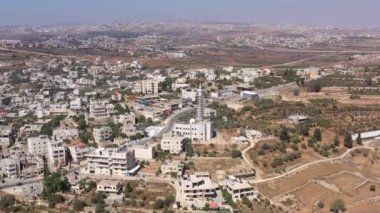 Filistin Kasabası Biddu 'daki Havadan Bakış, Kudüs Camii yakınlarında yapım aşamasında olan Drone, Ağustos 2020, İsrail