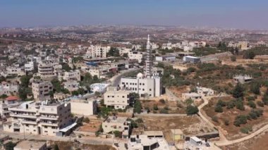 Filistin Kasabası Biddu 'daki Havadan Bakış, Kudüs Camii yakınlarında yapım aşamasında olan Drone, Ağustos 2020, İsrail