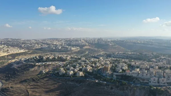 Kudüs Şehri hava manzarası Ramot Alon ve Rammat Shlomo Ortodoks Mahallesi