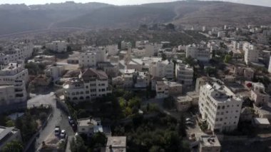 Beyt Hanina 'daki Eski Cami (Abu Dahuk) Eski Filistin şehri Kuzeybatı Kudüs, Ramot, İsrail yakınlarındaki
