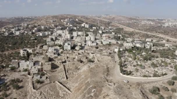 Beit Hanina Abu Dahuk Antigua Ciudad Vista Aéreapalestina Ciudad Noroeste — Vídeo de stock