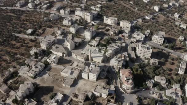 Παλιό Τζαμί Στην Beit Hanina Abu Dahuk Παλιά Πόλη Εναέρια — Αρχείο Βίντεο