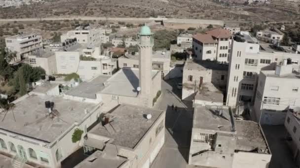 Vecchia Moschea Beit Hanina Abu Dahuk Vecchia Città Aerea Palestina — Video Stock