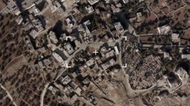  Terörist evine hava saldırısı, İHA saldırısı Orta Doğu bombardıman hedefi olan köyde İHA görüntüsü