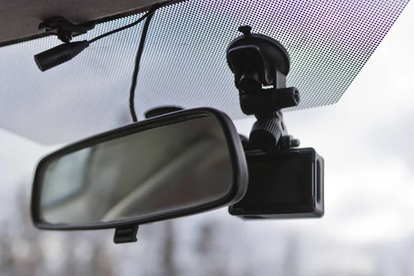 Car security camera in car for safety on an accident, technology concept