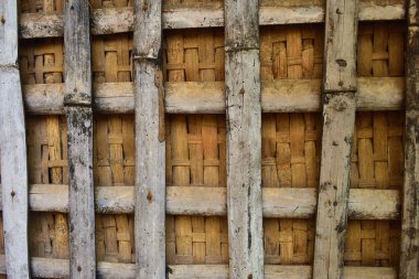 Bambu korkuluk bir arka plan görüntüsü.