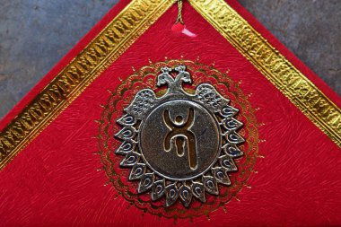 Bengalce yeni yıl veya Bangla nababarsa için bir kart.