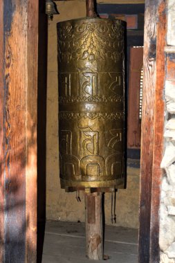 Budist dua tekerlek yakın bir tapınak