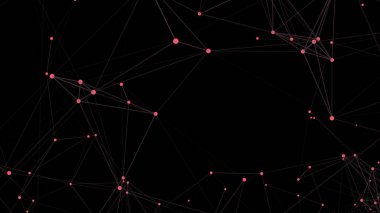 Arka plan dijital pleksus etkisi. Noktalar ve çizgiler bağlanma ile arka plan poligonal. Bağlantı teknolojik altyapı.