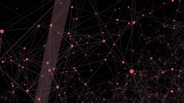 Arka plan dijital pleksus etkisi. Noktalar ve çizgiler bağlanma ile arka plan poligonal. Bağlantı teknolojik altyapı.