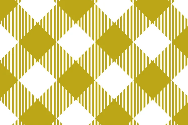 Modèle jaune de Gingham. Texture de losanges / carrés pour - carreaux, nappes, vêtements, chemises, robes, papiers et autres produits textiles — Image vectorielle