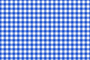 Mavi ve beyaz masa örtüsü desen, doku Rhombus/kareler için-ekose, Masa örtüsü, Giysi, gömlek, elbise, kağıt, battaniye ve diğer tekstil ürünleri. Vektör Illustration.