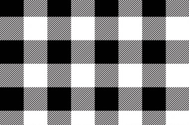 Siyah gingham desen arka plan. Eşkenar dörtgenden doku. Vektör illüstrasyon. Eps-10.