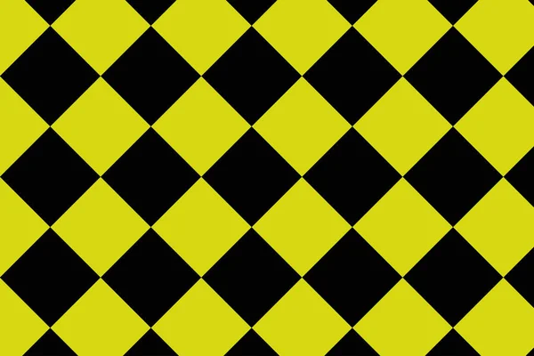 Schwarz-gelber Schachbretthintergrund - Vektor-Illustration - Folge 10 — Stockvektor