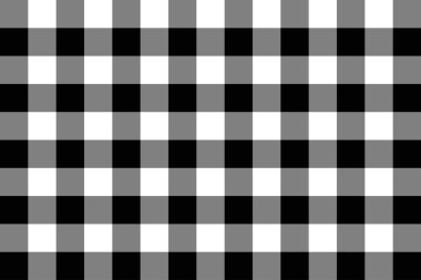 Gingham deseni. Ekose, masa örtüleri, giysi, gömlek, elbise, kağıt, yatak takımları, battaniyeler, yorganlar ve diğer tekstil ürünleri için eşkenar dörtgen/karelerden doku. Vektör illüstrasyon Eps 10