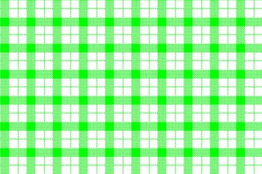 Gingham deseni. Ekose, masa örtüleri, giysi, gömlek, elbise, kağıt, yatak takımları, battaniyeler, yorganlar ve diğer tekstil ürünleri için eşkenar dörtgen/karelerden doku. Vektör illüstrasyon Eps 10