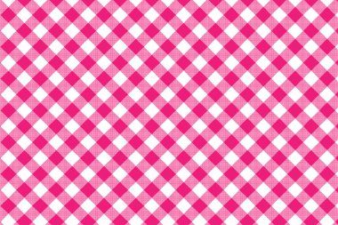 Kırmızı Gingham deseni. Ekose, masa örtüleri, giysi, gömlek, elbise, kağıt, yatak takımları, battaniyeler, yorganlar ve diğer tekstil ürünleri için eşkenar dörtgen/karelerden doku. Vektör illüstrasyon Eps 10