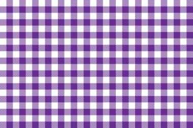 Pembe Gingham deseni. Ekose, masa örtüleri, giysi, gömlek, elbise, kağıt, yatak takımları, battaniyeler, yorganlar ve diğer tekstil ürünleri için eşkenar dörtgen/karelerden doku. Vektör illüstrasyon Eps 10