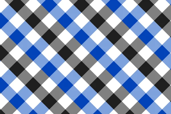 Modèle Gingham bleu et gris. Texture de losanges / carrés pour - plaid, nappes, vêtements, chemises, robes, papier, literie, couvertures, courtepointes et autres produits textiles. Illustration vectorielle SPE 10 — Image vectorielle