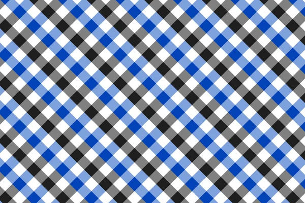 Kék és szürke Gingham mintát. Az anyag rombusz/négyzetek-Plaid, abroszok, ruházat, ingek, ruhák, papír, ágynemű, takarók, paplanok és egyéb textiltermékek. Vektoros illusztráció EPS 10 — Stock Vector