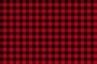 Kırmızı Siyah Lumberjack ekose dikişsiz desen