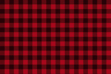Kırmızı Siyah Lumberjack ekose dikişsiz desen