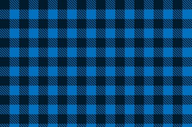 Mavi siyah Lumberjack ekose dikişsiz desen