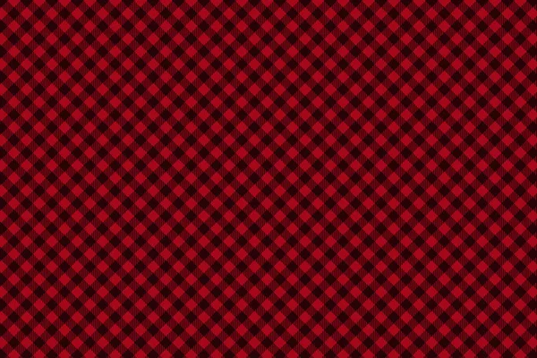Red Black Lumberjack plaid seamless pattern — Stock Vector