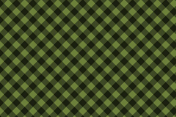 Grün schwarz Holzfäller kariertes nahtloses Muster — Stockvektor