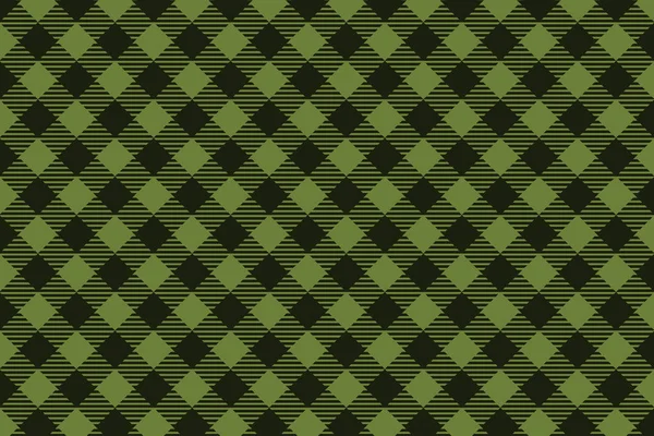 绿色黑色木材杰克格子无缝图案 — 图库矢量图片