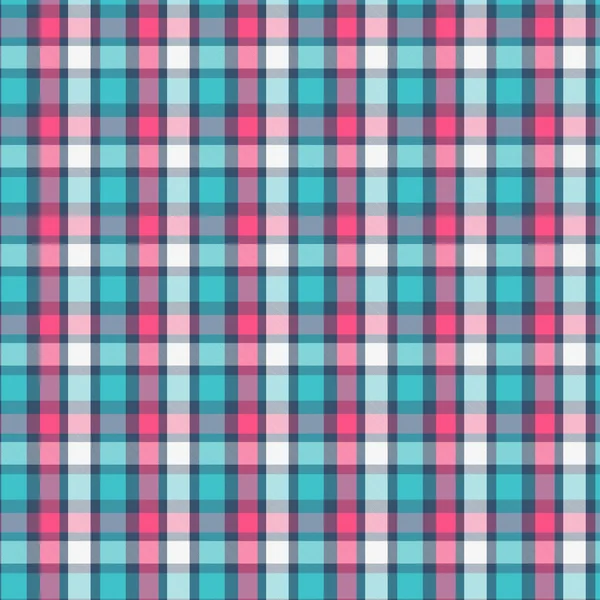 Tartan Pattern in Magenta and Cyan . Texture for plaid, tablecloths, clothes, shirts, dresses, paper, bedding, blankets, quilts and other textile products. Vector illustration EPS 10 — Stock Vector
