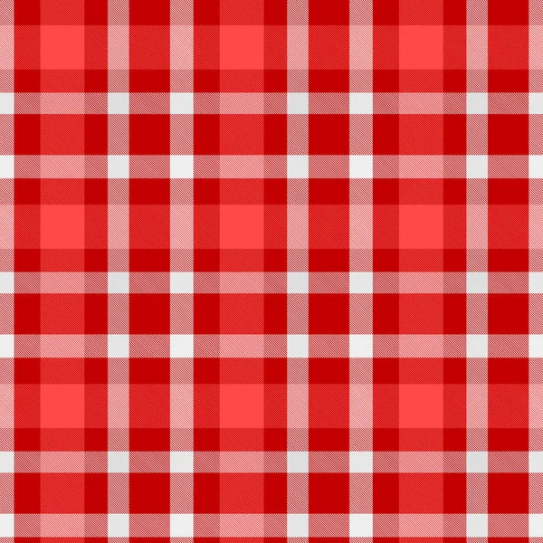 Tartan Pattern in Red and White . Texture for plaid, tablecloths, clothes, shirts, dresses, paper, bedding, blankets, quilts and other textile products. Vector illustration EPS 10 — Stock Vector