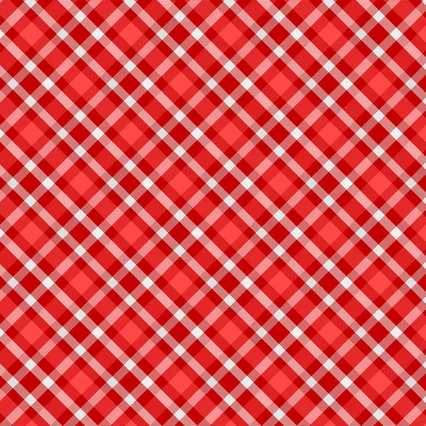 Tartan Pattern in Red and White . Texture for plaid, tablecloths, clothes, shirts, dresses, paper, bedding, blankets, quilts and other textile products. Vector illustration EPS 10 — Stock Vector