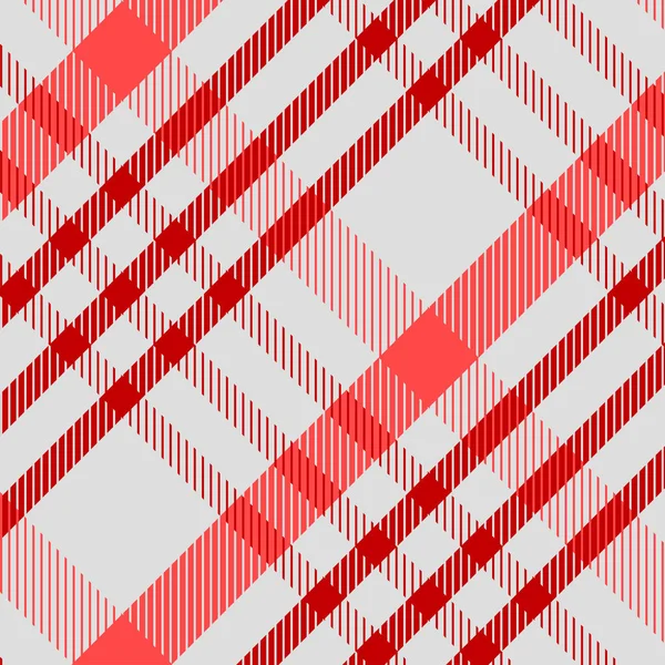 Schottenmuster in rot und weiß. Textur für Karos, Tischdecken, Kleidung, Hemden, Kleider, Papier, Bettwäsche, Decken, Decken und andere textile Produkte. Vektor-Abbildung Folge 10 — Stockvektor