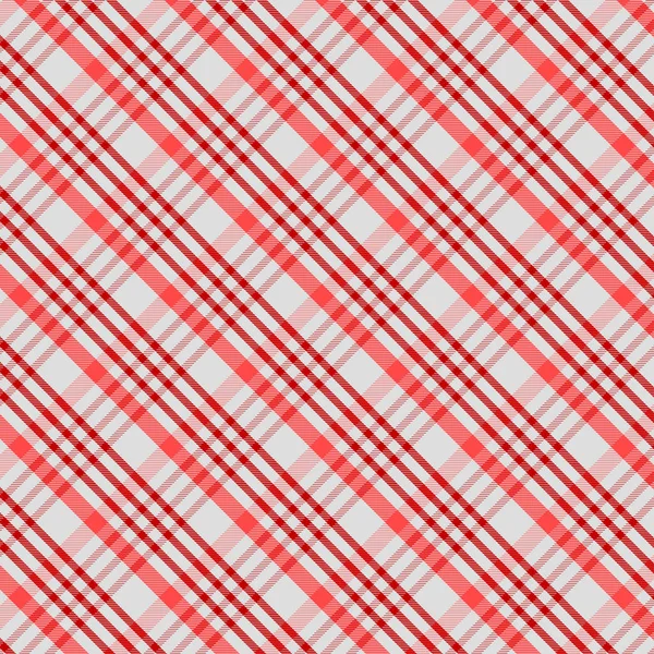 Tartan Pattern in Red and White . Texture for plaid, tablecloths, clothes, shirts, dresses, paper, bedding, blankets, quilts and other textile products. Vector illustration EPS 10 — Stock Vector