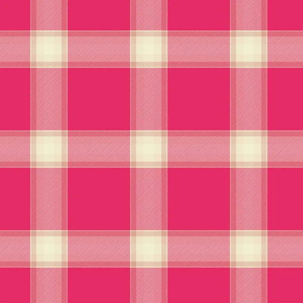 Tartan Pattern in Rose and Yellow . Texture for plaid, tablecloths, clothes, shirts, dresses, paper, bedding, blankets, quilts and other textile products. Vector illustration EPS 10 — Stock Vector