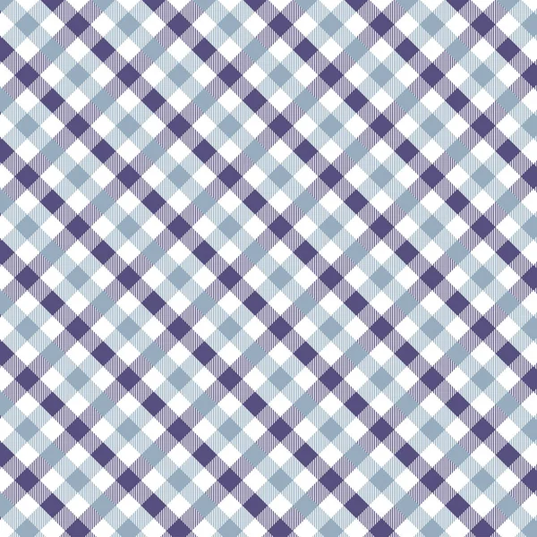 Violeta padrão de Gingham. Textura de losango / quadrados para - xadrez, toalhas de mesa, roupas, camisas, vestidos, papel, roupa de cama, cobertores, colchas e outros produtos têxteis. Ilustração vetorial EPS 10 — Vetor de Stock