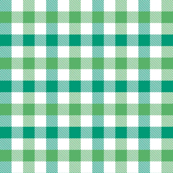 Zöld és világos zöld Gingham mintát. Textúra a-Plaid, abroszok, ruházat, ingek, ruhák, papír, ágynemű, takaró, paplanok és egyéb textiltermékek. Vektoros illusztráció EPS 10 — Stock Vector