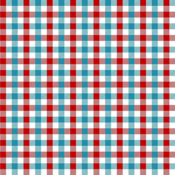 Синяя и красная росписи. Текстура из ромба / квадратов для - плед, скатерти, одежда, рубашки, платья, бумага, постельное белье, одеяла, одеяла и другие текстильные изделия. Векторная иллюстрация EPS 10
