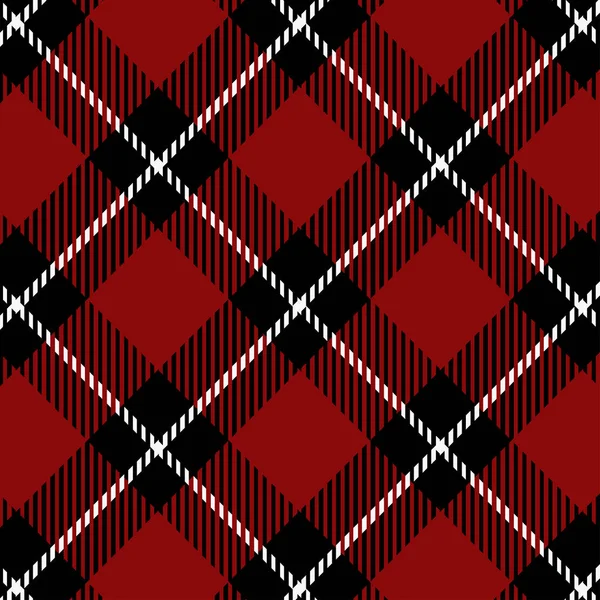 Tartan Pattern in Red and Black . Texture for plaid, tablecloths, clothes, shirts, dresses, paper, bedding, blankets, quilts and other textile products. Vector illustration EPS 10 — Stock Vector