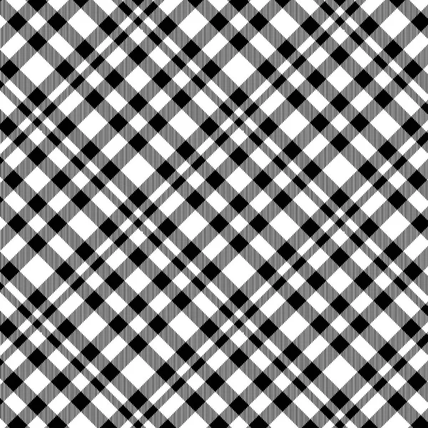 Modèle de tartan en noir et blanc. Texture pour plaid, nappes, vêtements, chemises, robes, papier, literie, couvertures, courtepointes et autres produits textiles. Illustration vectorielle SPE 10 — Image vectorielle