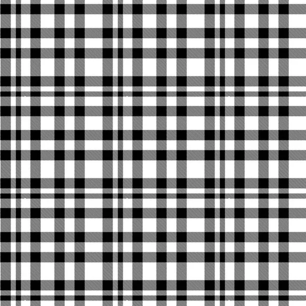 Tartan Pattern in Black and White . Texture for plaid, tablecloths, clothes, shirts, dresses, paper, bedding, blankets, quilts and other textile products. Vector illustration EPS 10 — Stock Vector