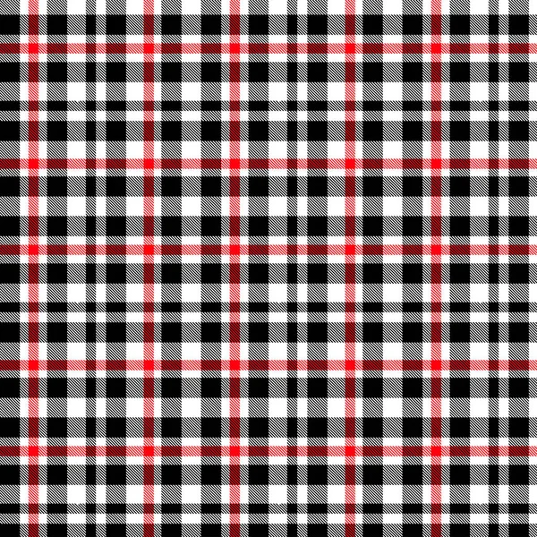 Motif à carreaux tartan, rouge et noir.Texture pour carreaux, nappes, vêtements, chemises, robes, papier, literie, couvertures, courtepointes et autres produits textiles. Illustration vectorielle SPE 10 — Image vectorielle