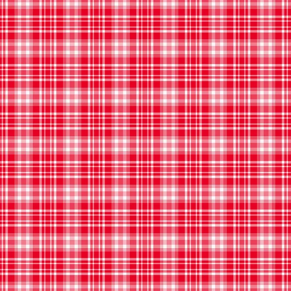 Padrão de xadrez Tartan, Vermelho e Branco. Textura para xadrez, toalhas de mesa, roupas, camisas, vestidos, papel, roupa de cama, cobertores, colchas e outros produtos têxteis. Ilustração vetorial EPS 10 — Vetor de Stock