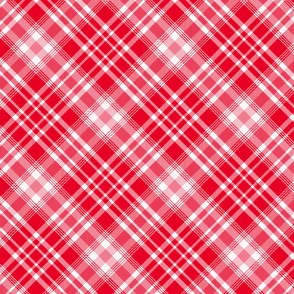 Tartan, Red and White plaid pattern seamless. Texture for plaid, tablecloths, clothes, shirts, dresses, paper, bedding, blankets, quilts and other textile products. Vector illustration EPS 10 — Stock Vector