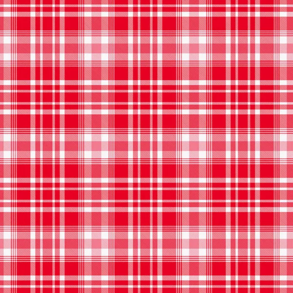 Modèle à carreaux tartan, rouge et blanc. Texture pour plaid, nappes, vêtements, chemises, robes, papier, literie, couvertures, courtepointes et autres produits textiles. Illustration vectorielle SPE 10 — Image vectorielle