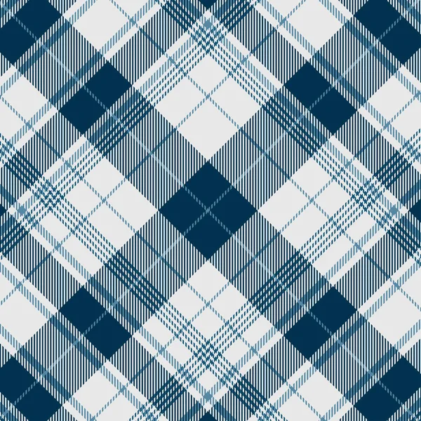 Tartan Pattern in Blue and White . Texture for plaid, tablecloths, clothes, shirts, dresses, paper, bedding, blankets, quilts and other textile products. Vector illustration EPS 10 — Stock Vector