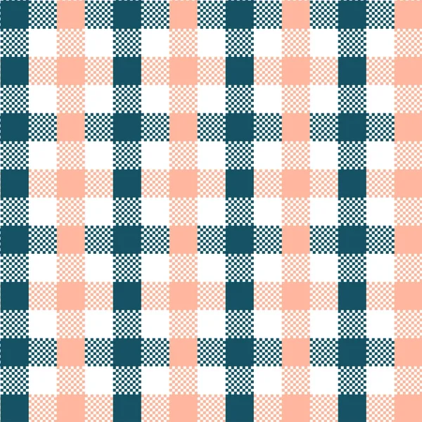 Patrón de Gingham verde oscuro. Textura de cuadrados para cuadros, manteles, ropa, camisas, vestidos, papel, ropa de cama, mantas, edredones y otros productos textiles. Ilustración vectorial EPS 10 — Vector de stock